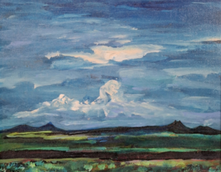 Acryl schilderij, Maya Wildevuur, Taos